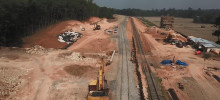 Pembangunan Double Track, Sumatera Selatan