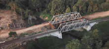 Pembangunan Jembatan Double Track, Sumatera Selatan